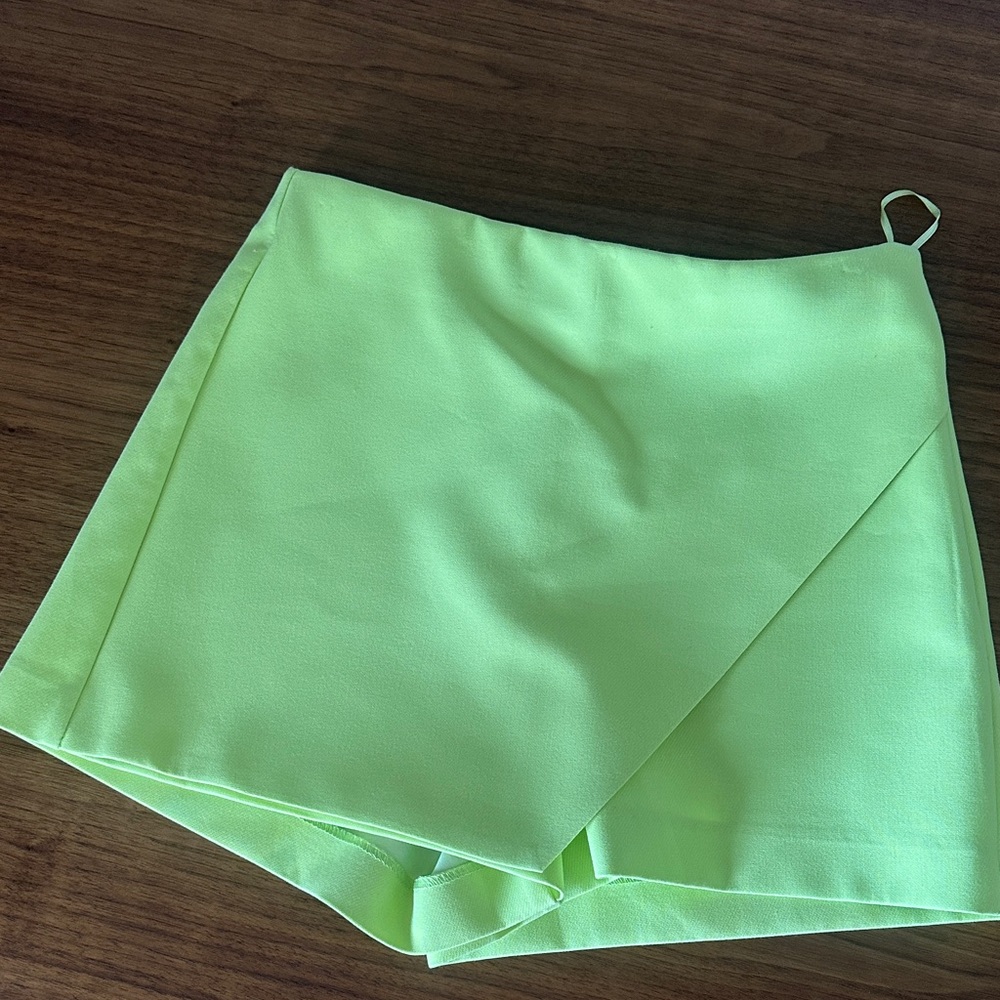 Zara Lime Green Women's Skort